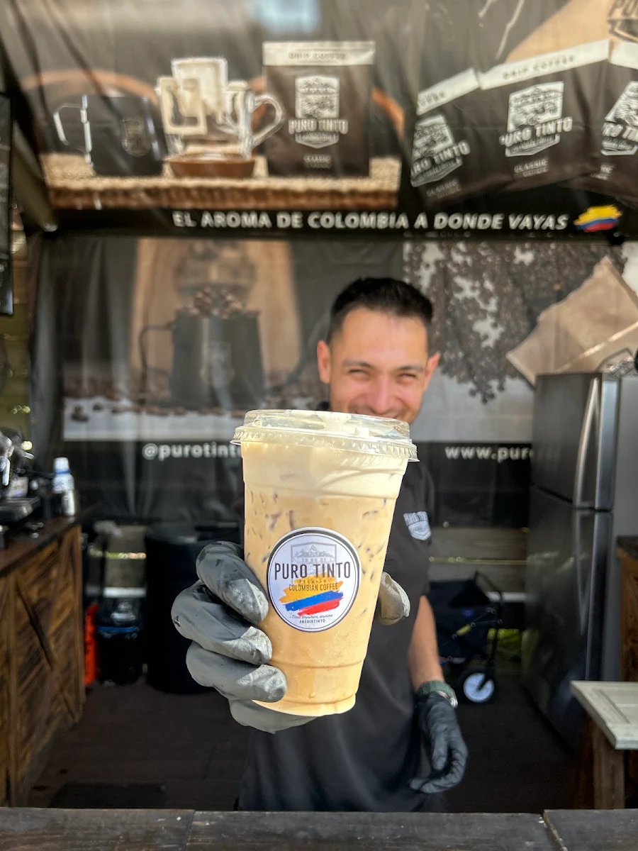 Iced Espresso with Vanilla Soy Milk Coffee