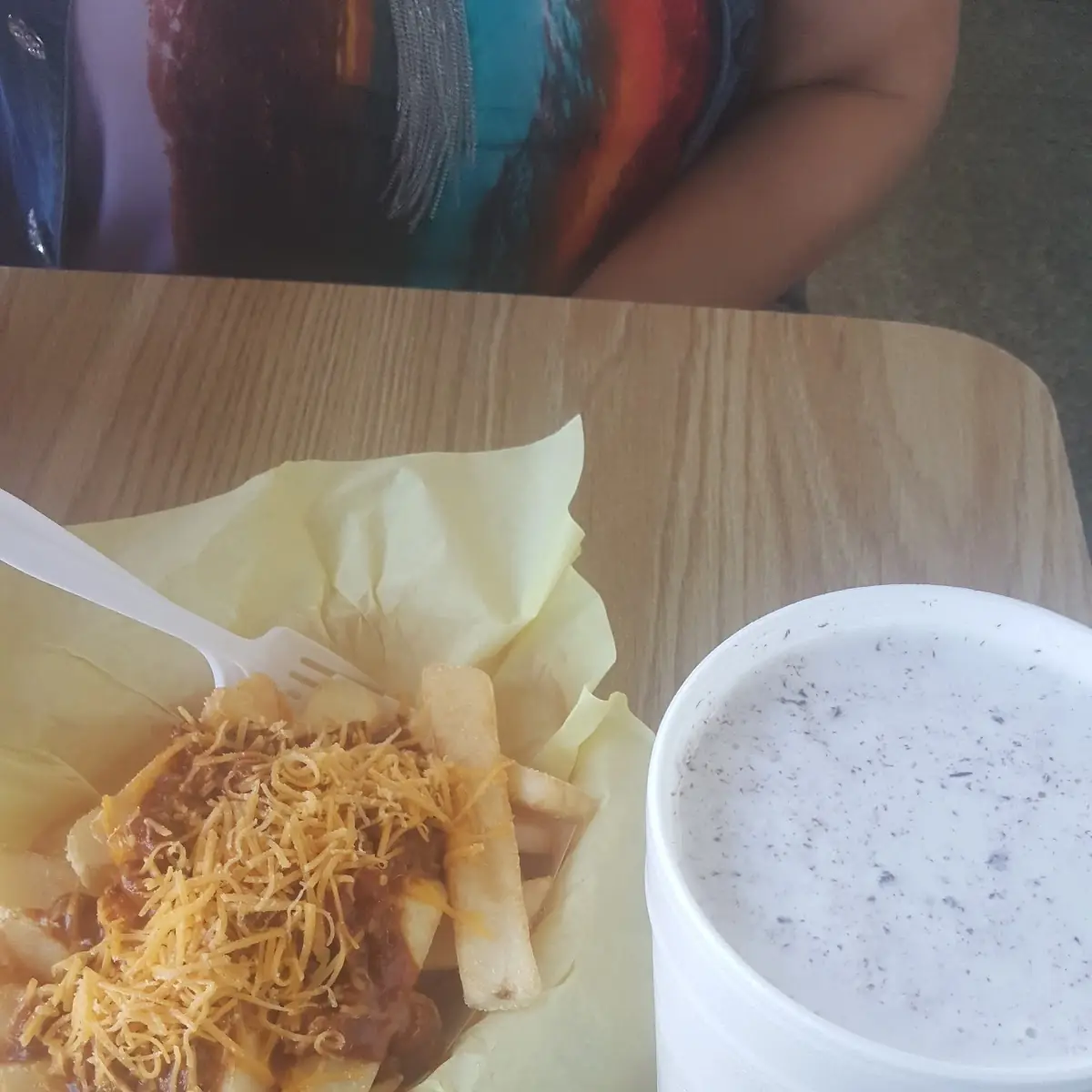 Chilli Cheese Fries & Chocolate Chip Shake