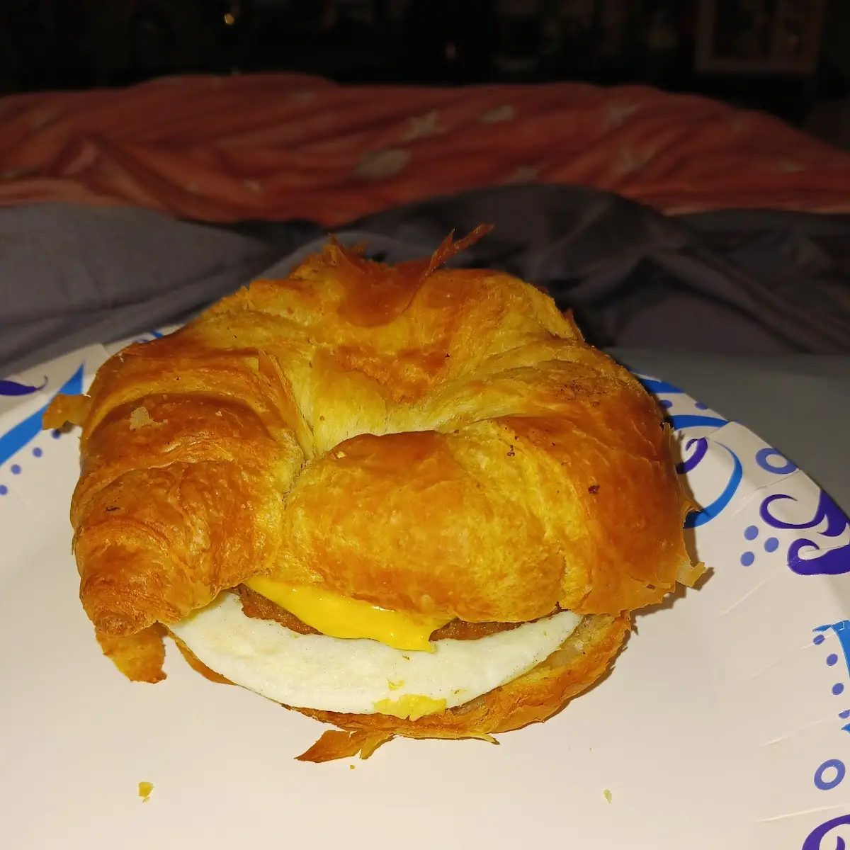 Sausage Egg and Cheese Croissant