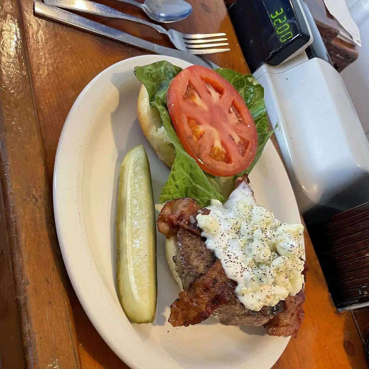 Blue Cheese Burger with Bacon