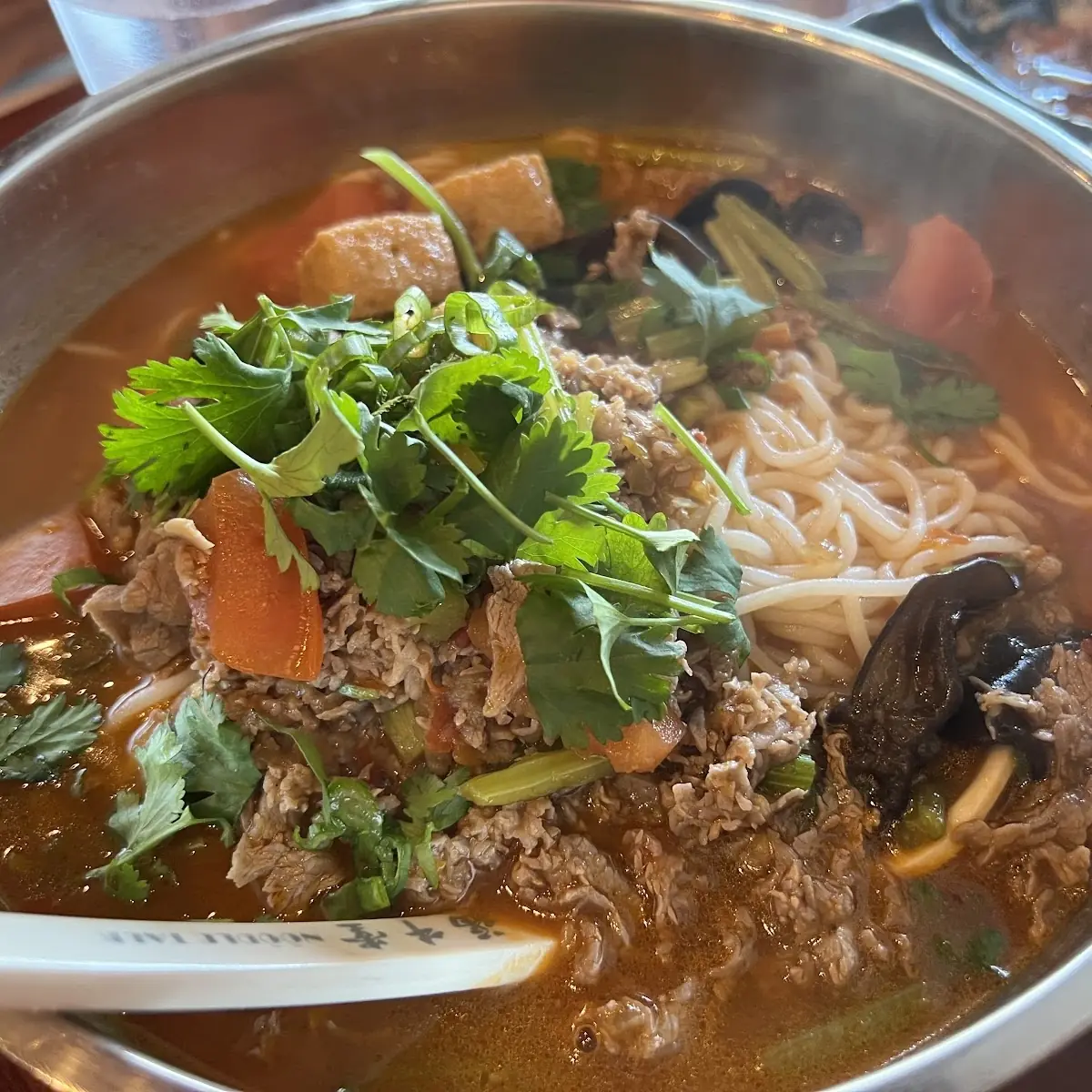 Golden Beef Noodle Soup