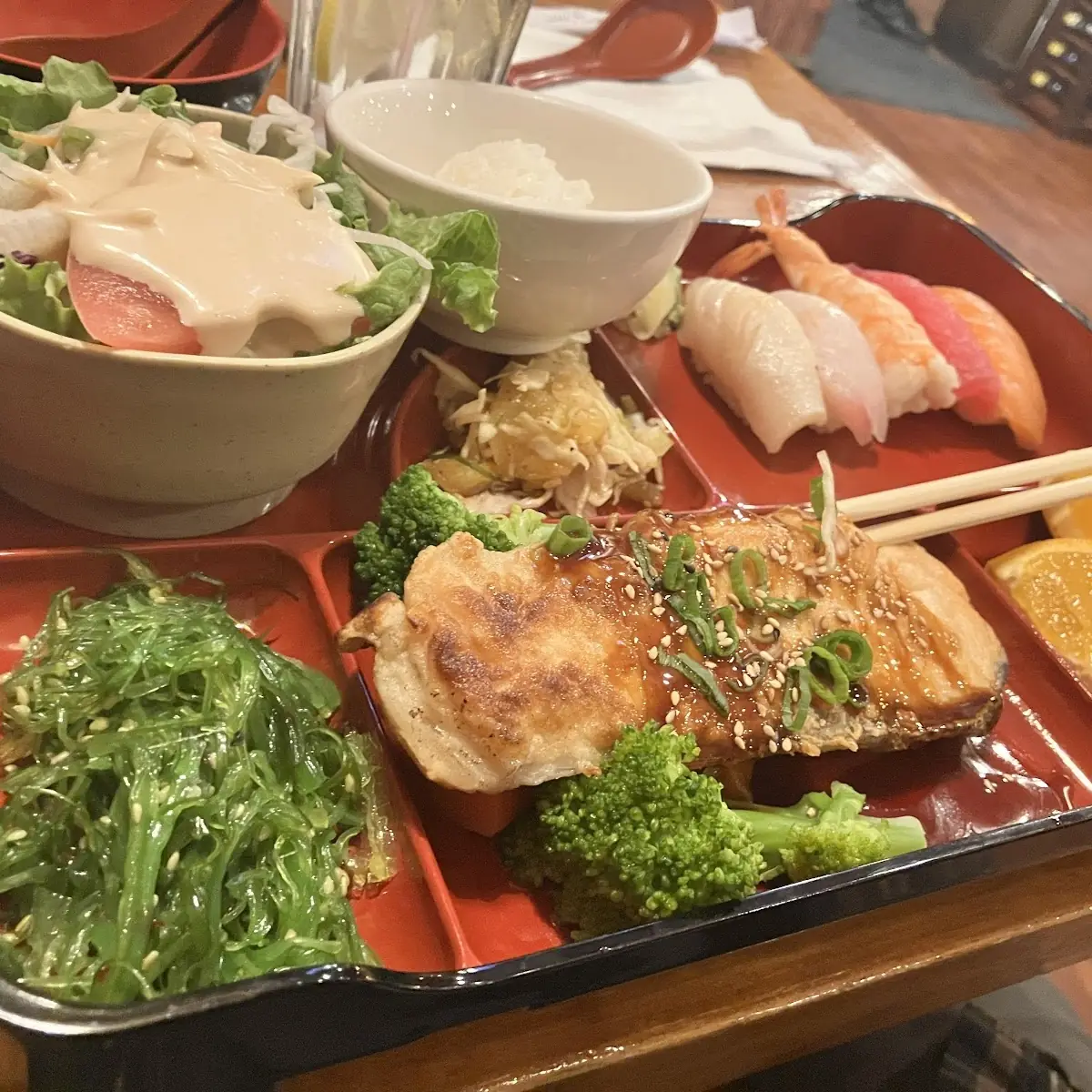 Salmon Teriyaki Bento