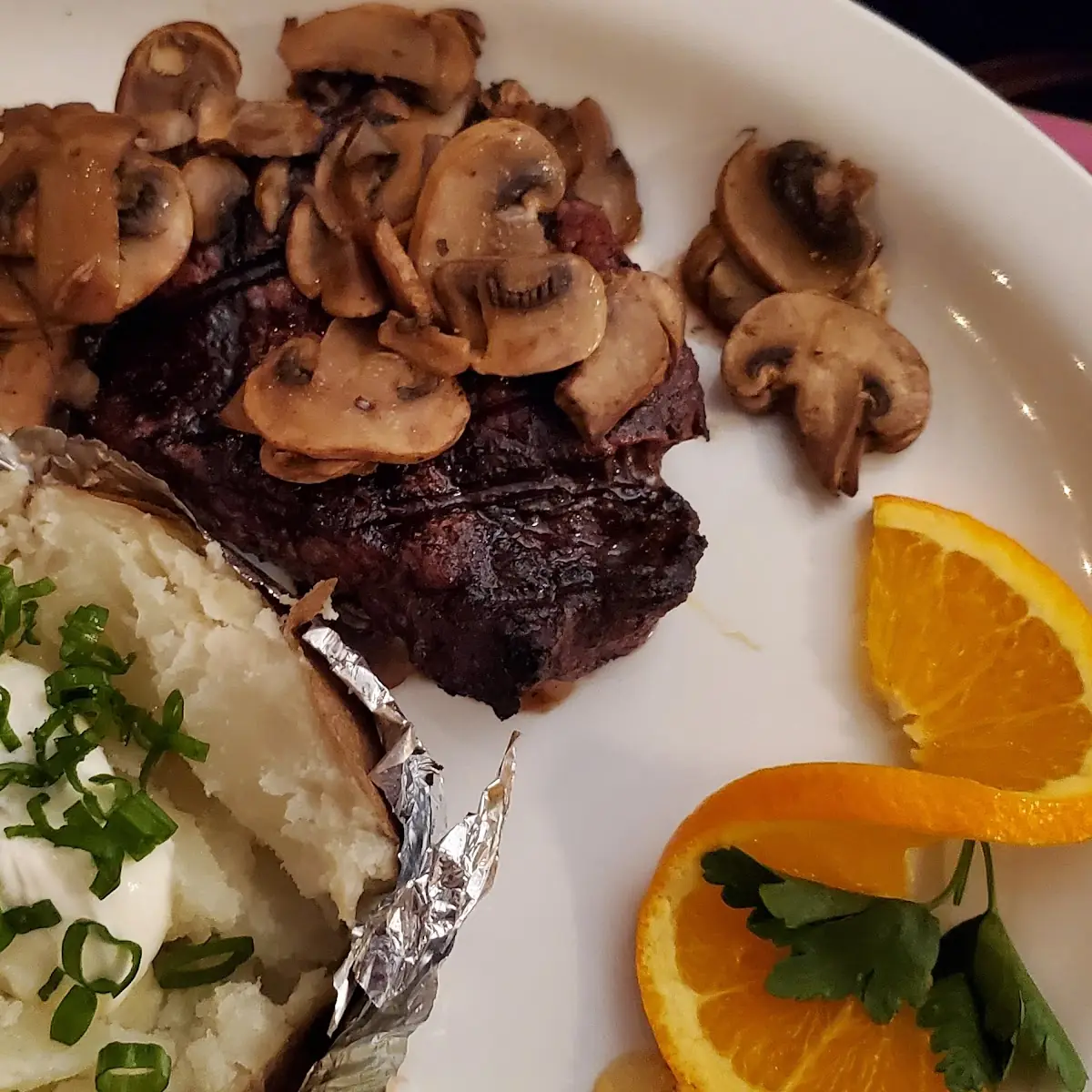 Filet Mignon and a Baked Potato