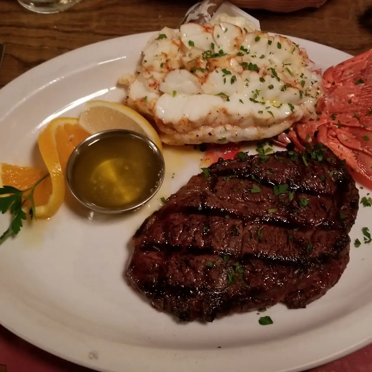 Ribeye and Shrimp