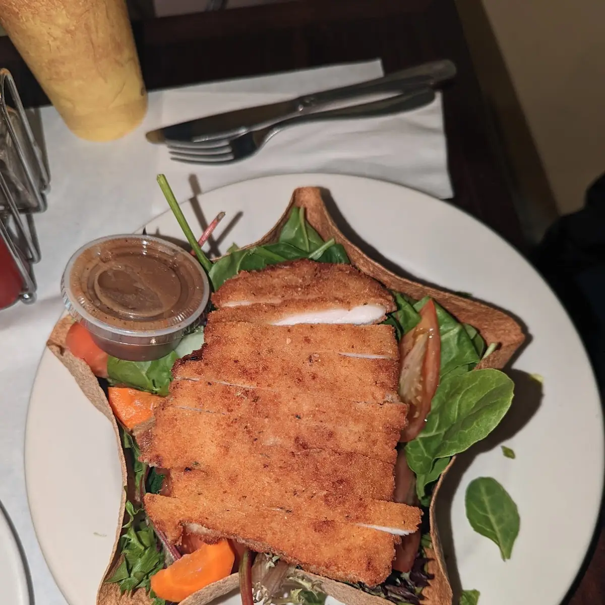 Chicken Milanese Garden Salad