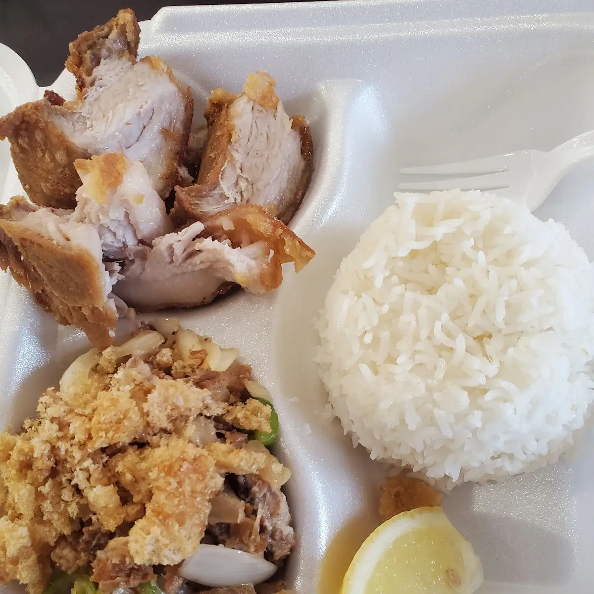 Combo Lechon Kawali and Sisig