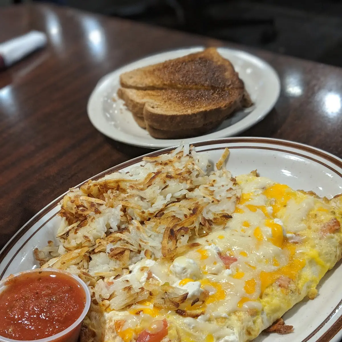 Feta Cheese Omelette with Tomatoes