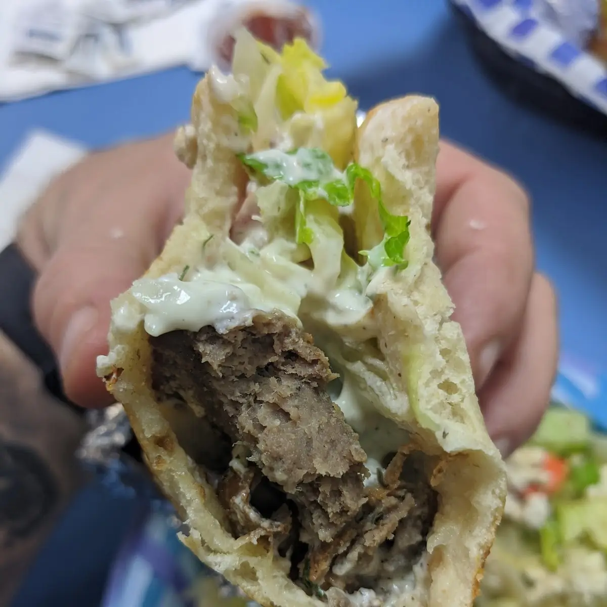 Gyro Meat Egg & Cheese Sandwich