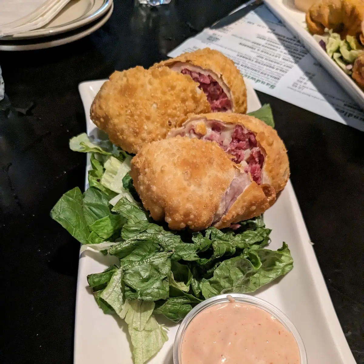 Hackney's Reuben Egg Rolls