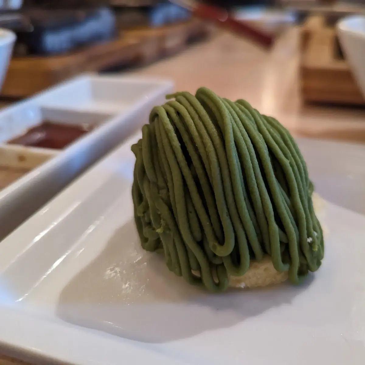 Matcha Mont Blanc Cake