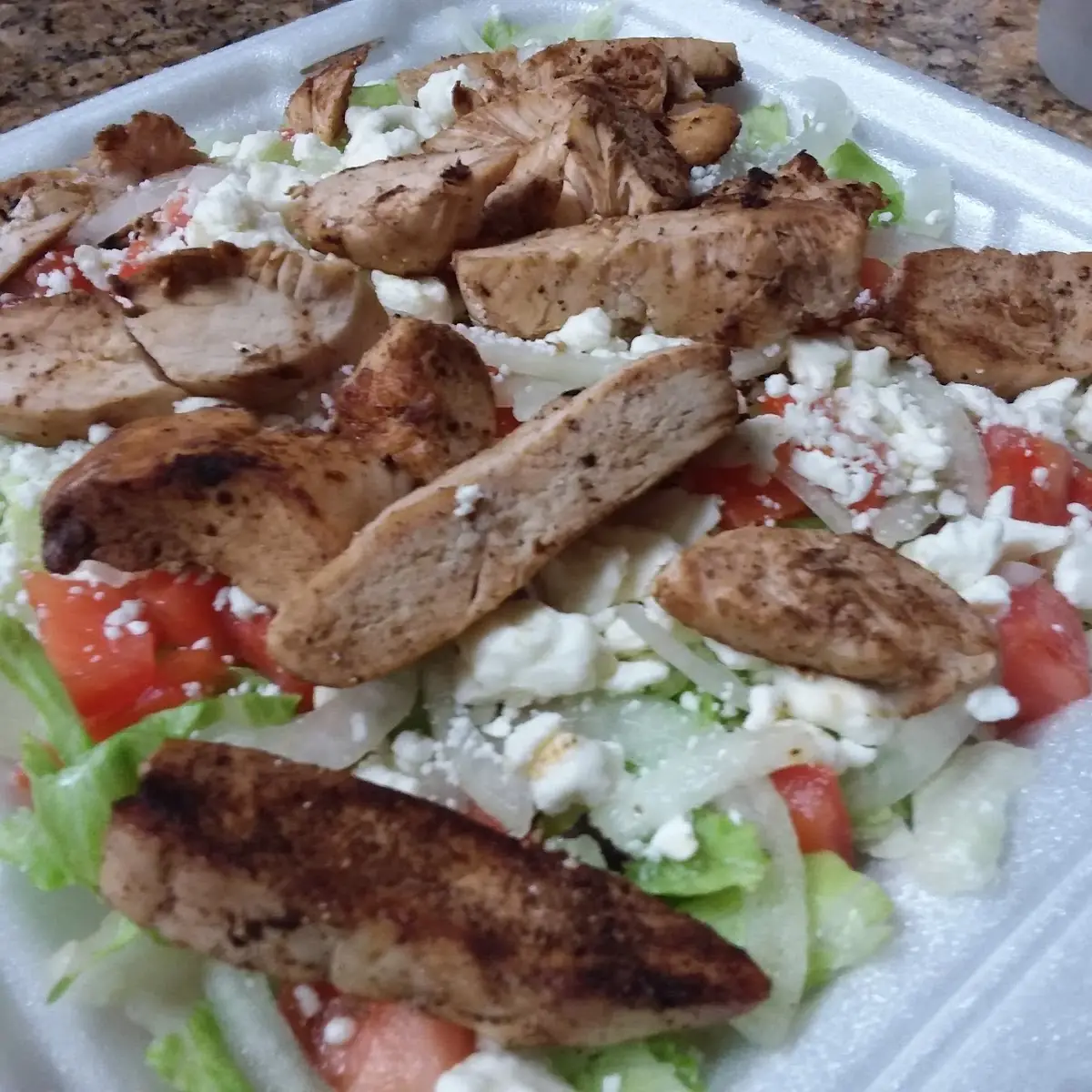 Greek Salad with Grilled Chicken