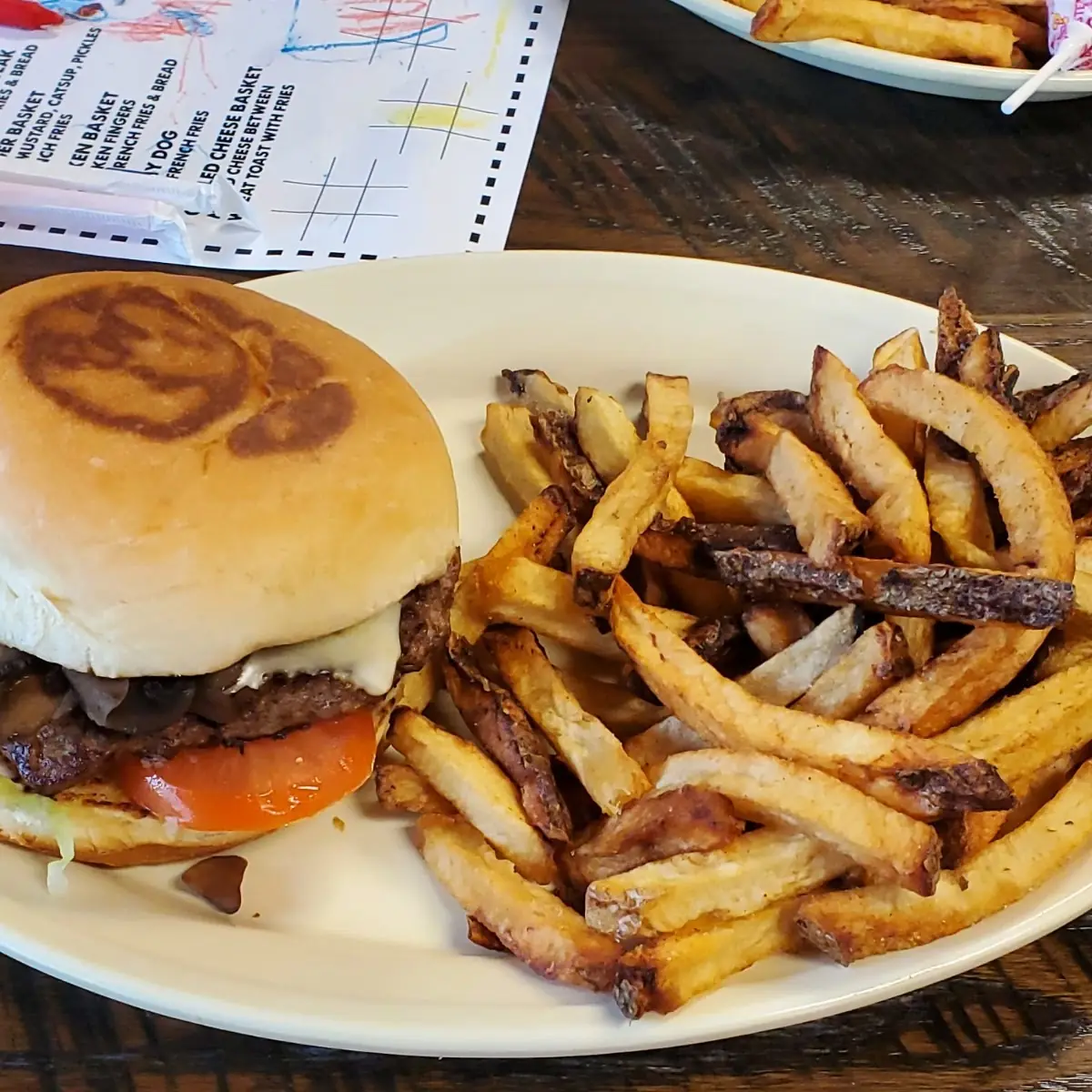 Mushroom Swiss Burger