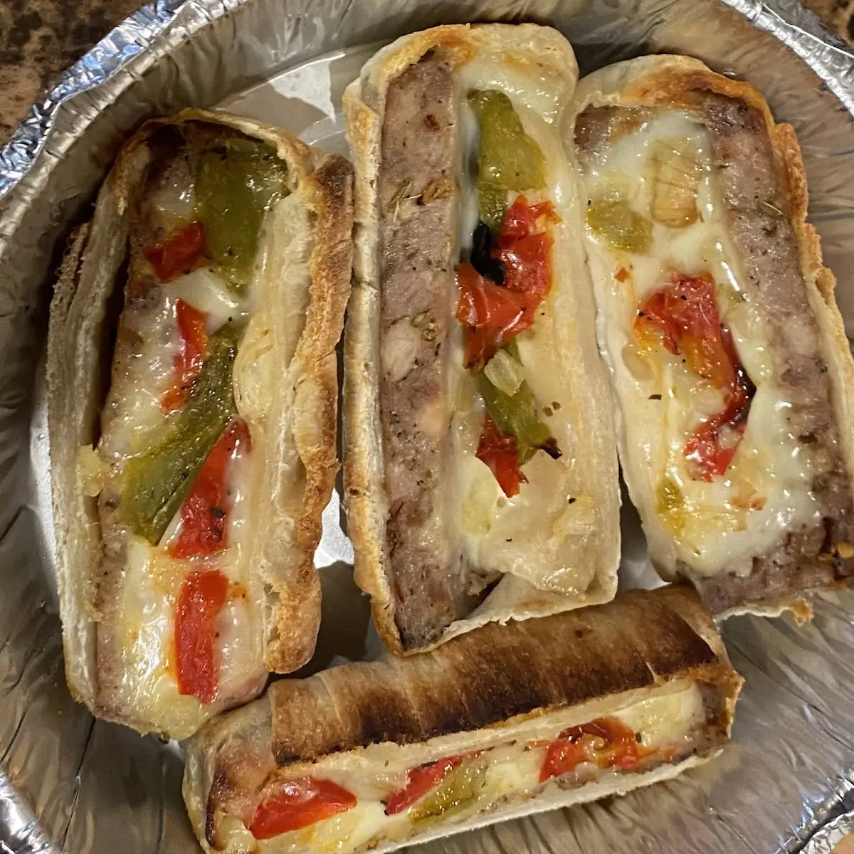 Eggplant Parmesan Cheese Steak