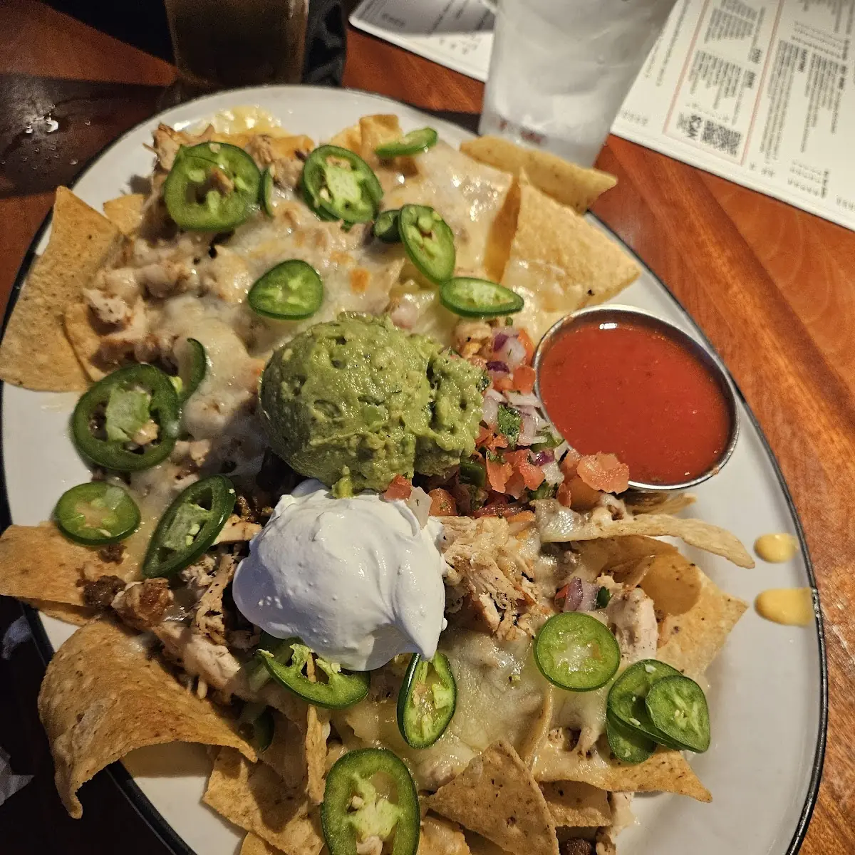 Fried Calamari and Loaded Nachos Platter