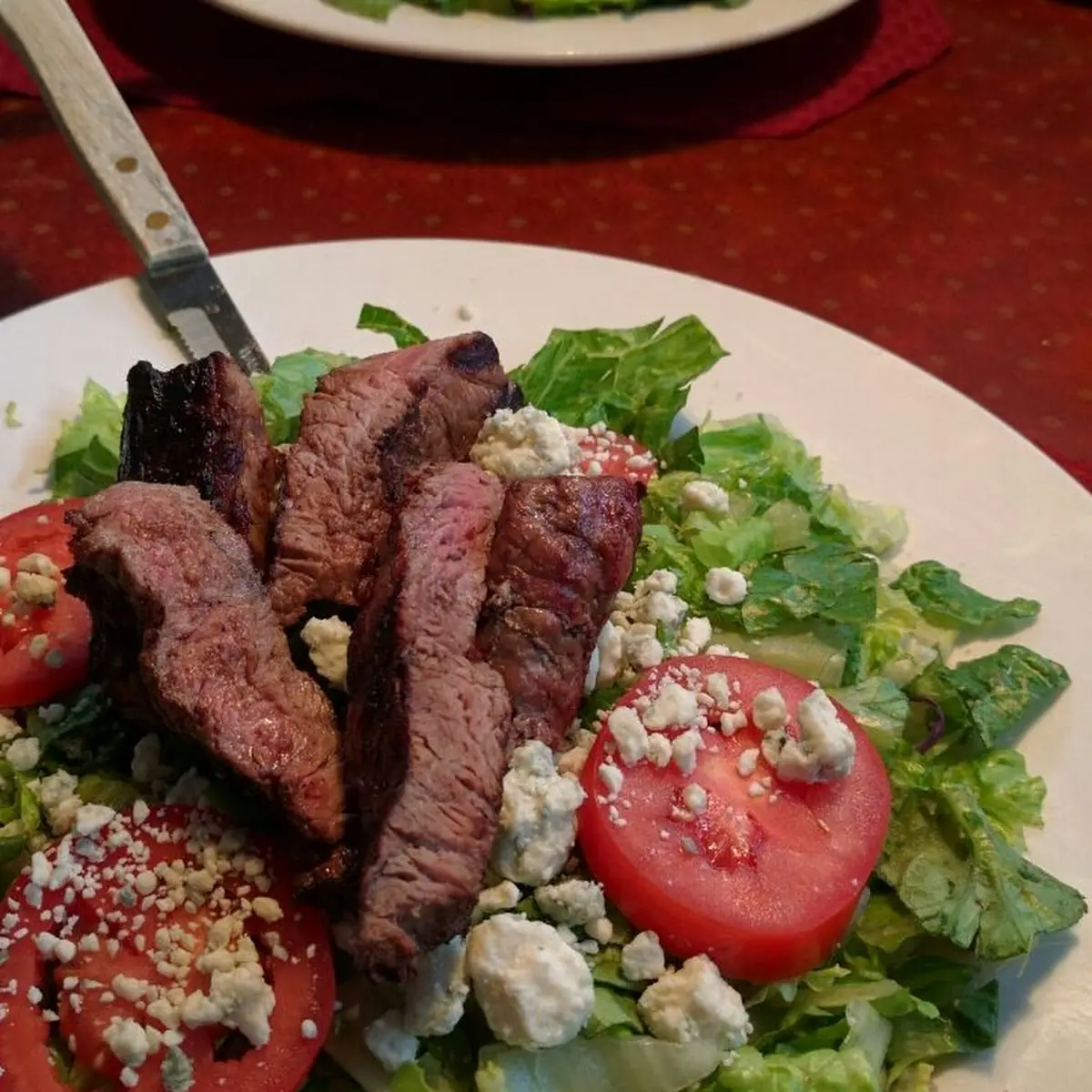 Steak Salad with Blue Cheese Crumbles
