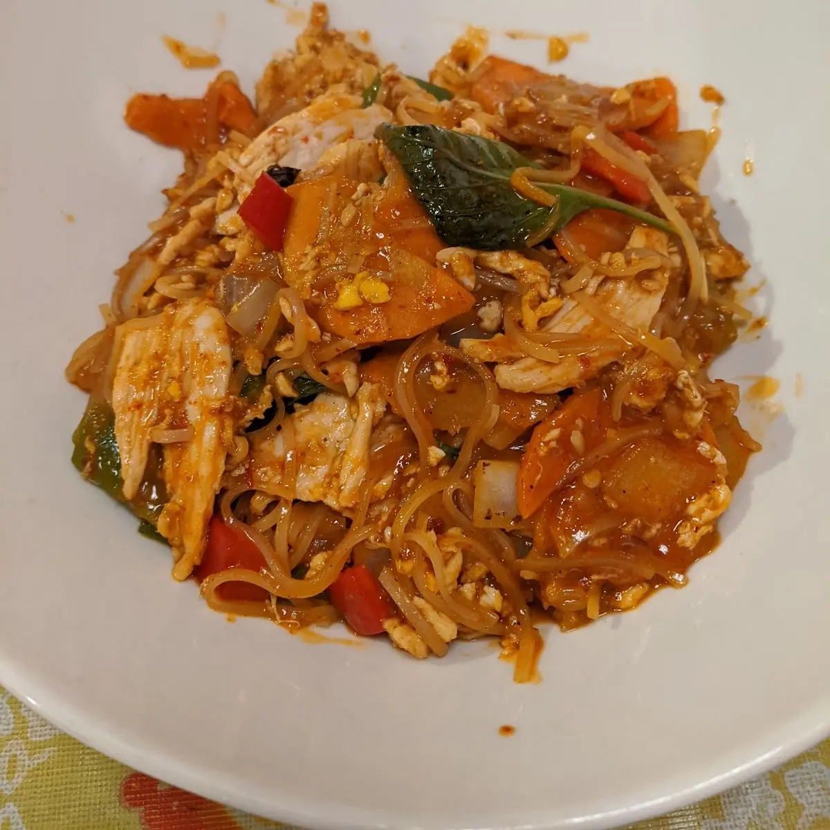 Drunken Noodles with Chicken