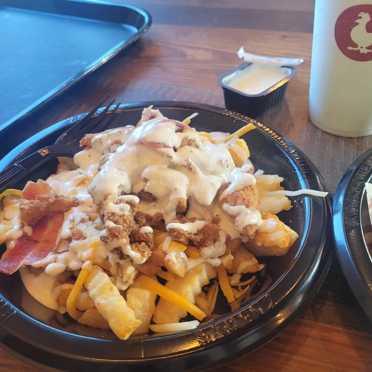 Fully Loaded Bacon and Cheese Fries