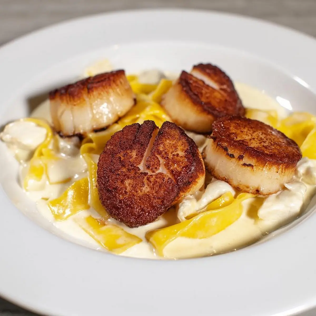 Pappardelle and Sea Scallops