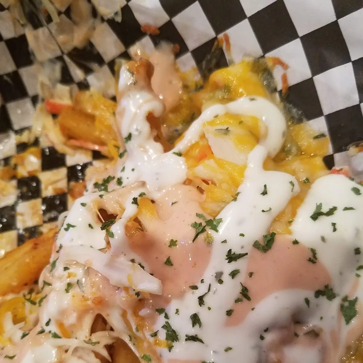 Crab Loaded Fries with Cheese