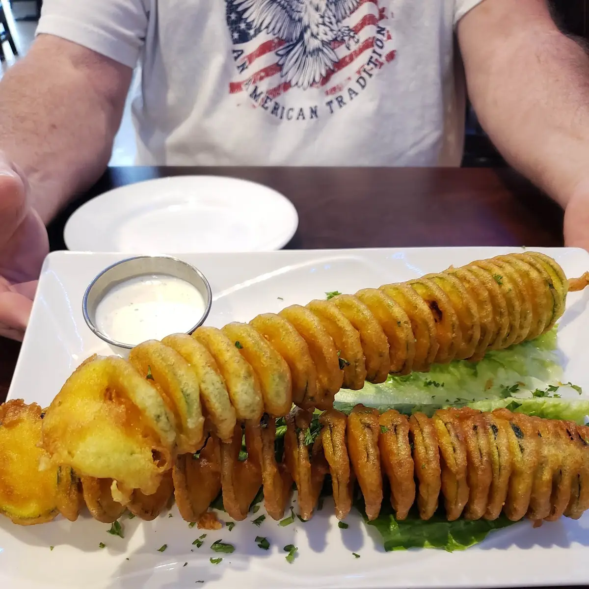 Spirl Fried Zucchini