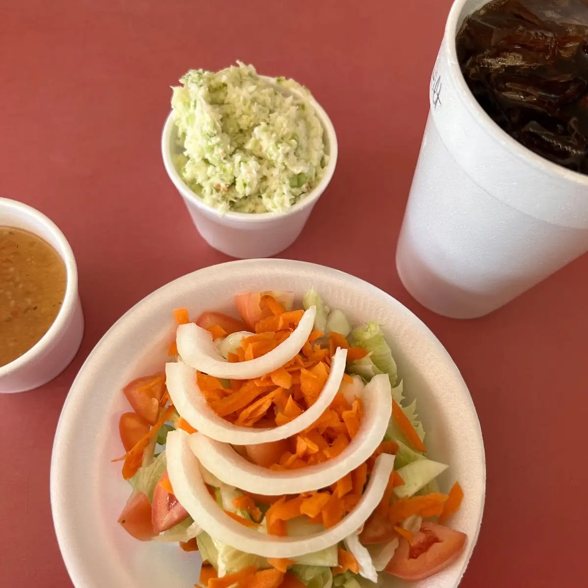 Side Salad and Cole Slaw