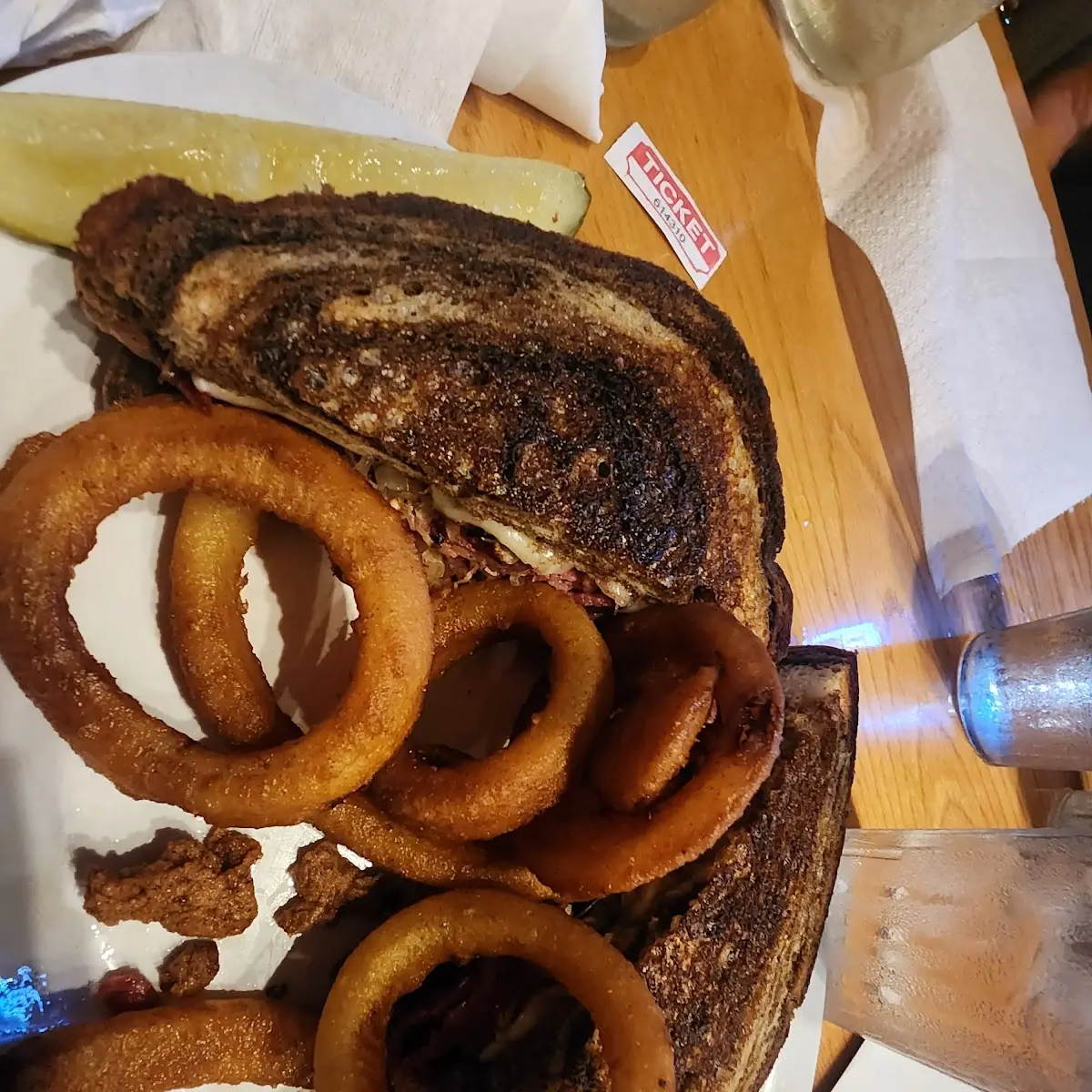 Reuben Sandwich Onion Rings