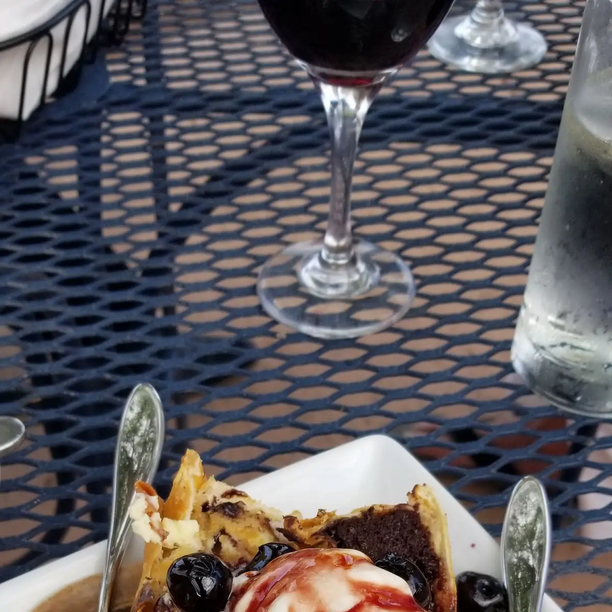 Warm Brownie & Brioche Bread Pudding