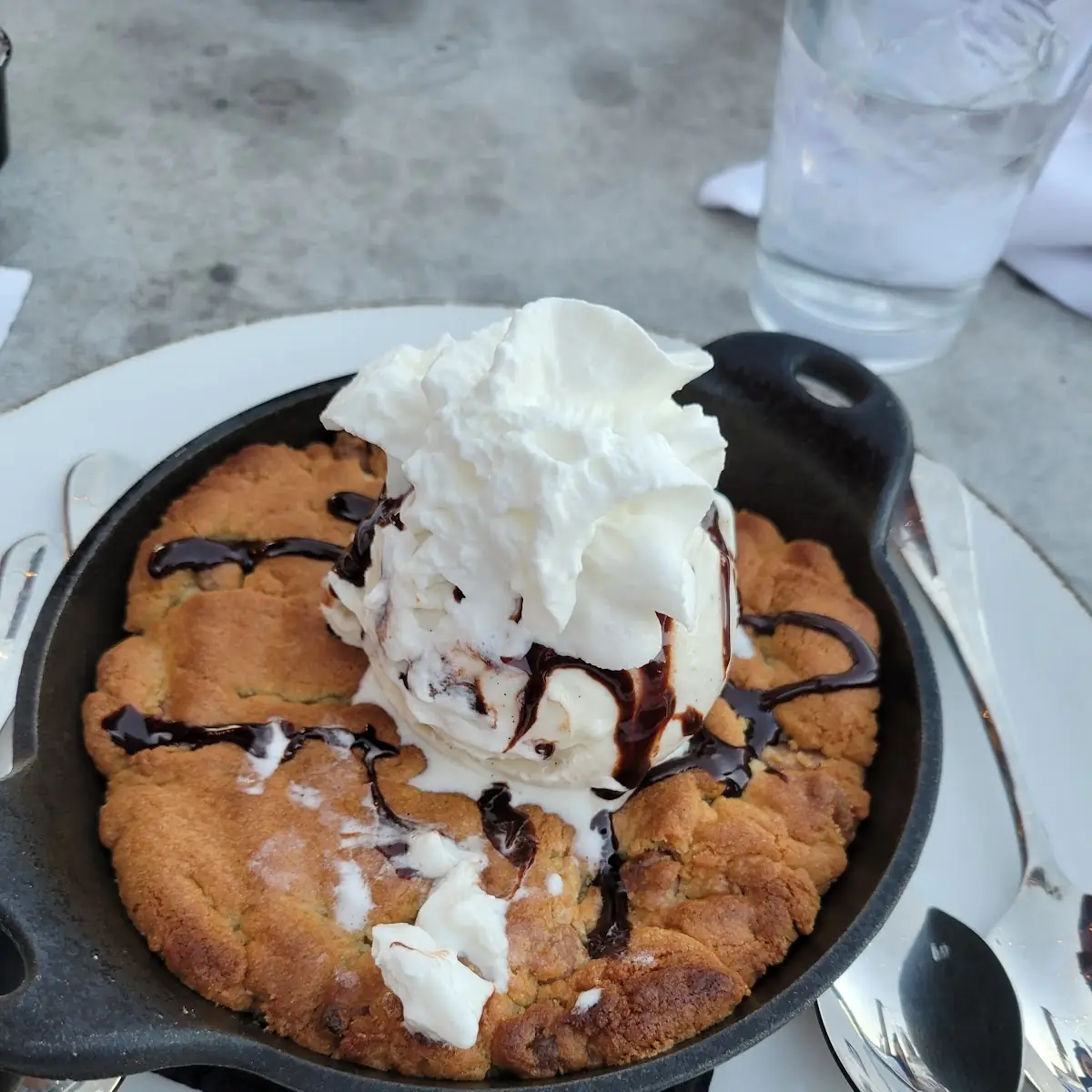 Cast Iron Chocolate Chip Cookie