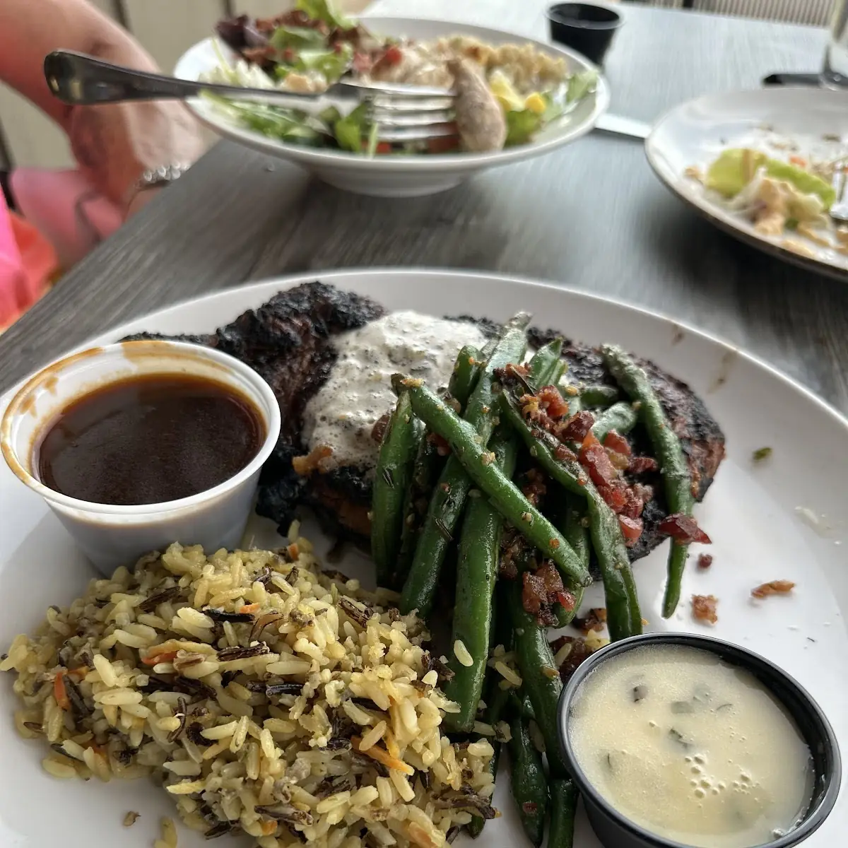 Ribeye Steak and Green Beans