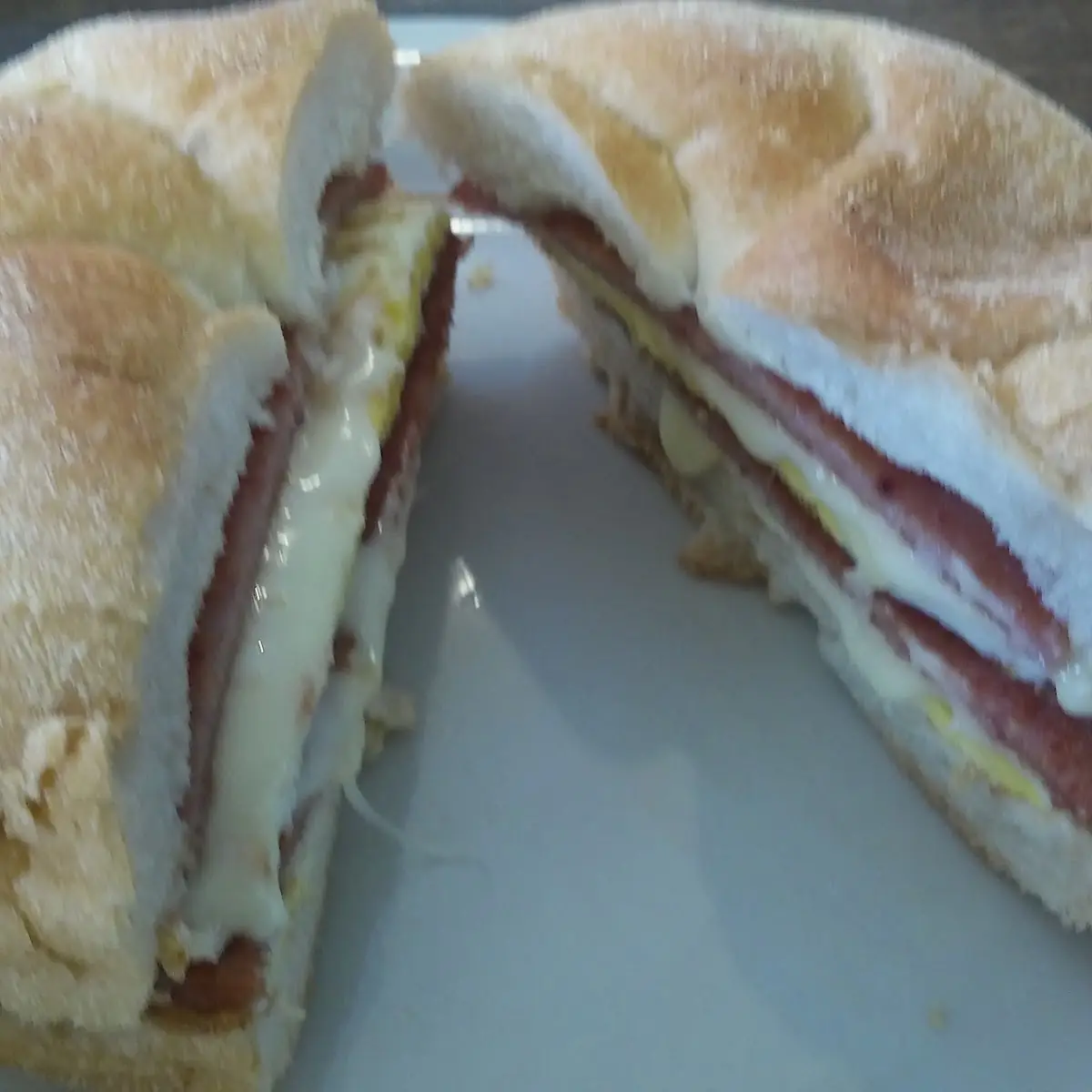 Porkroll Egg & Cheese on Kaiser Roll