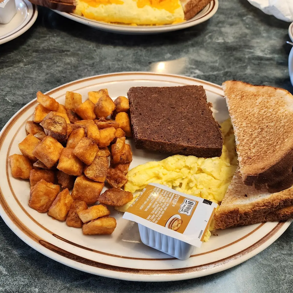 Scrambled Eggs and Scrapple
