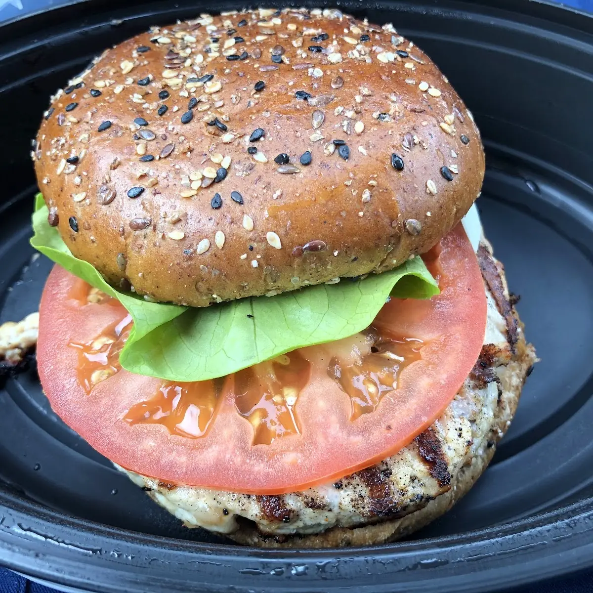 Turkey Burger Kale Salad