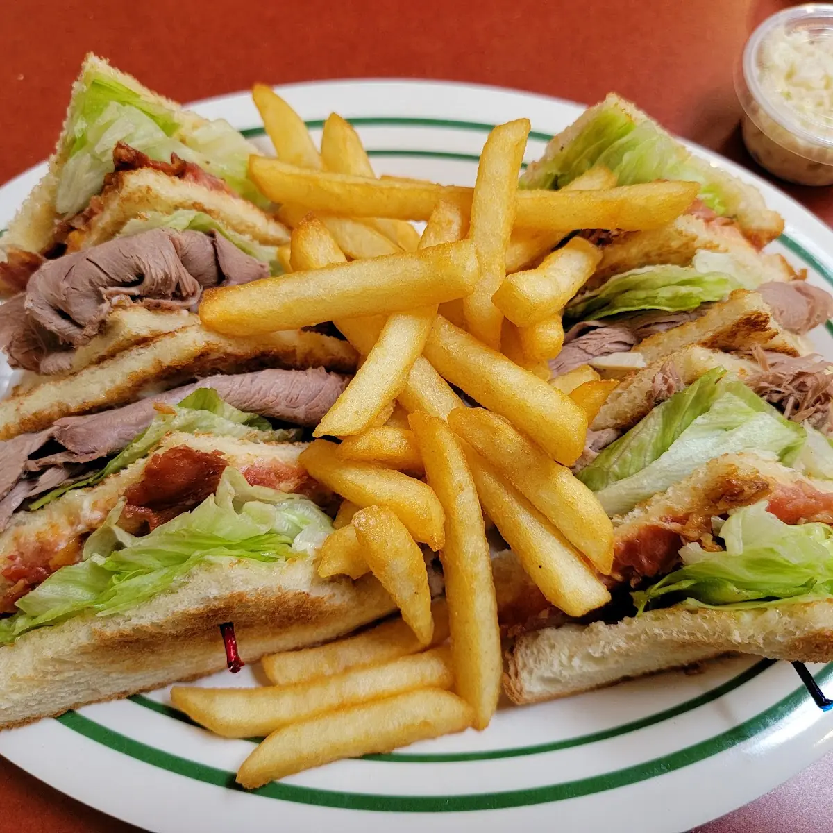 Roast Beef Club Sandwich