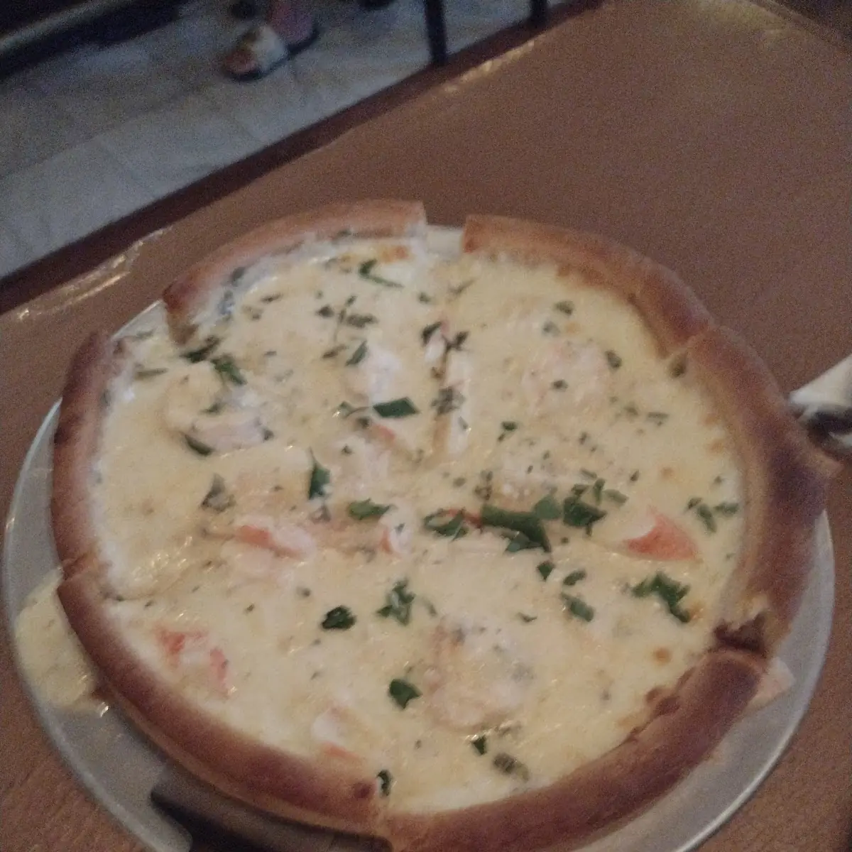 Shrimp Scampi Pizza