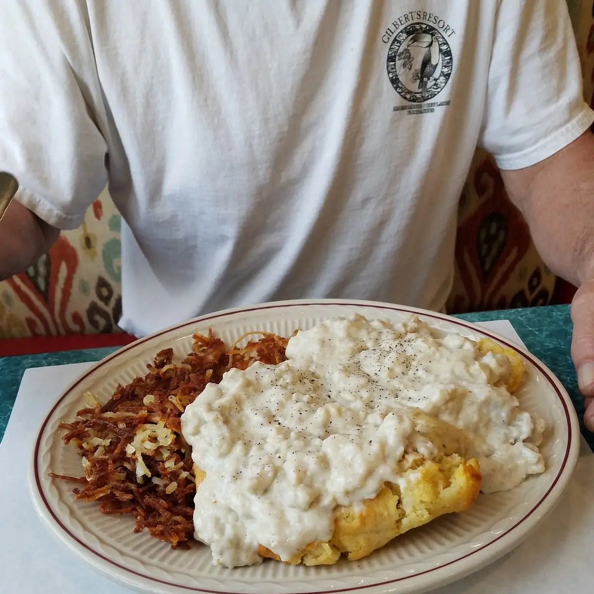 Biscuits and Gravy and Hash Browns