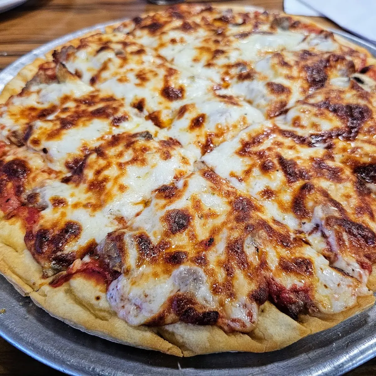Thin Crust Sausage Pizza