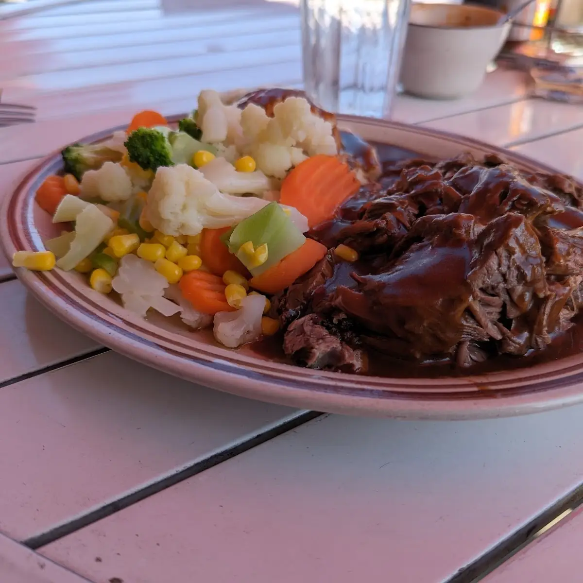 Pot Roast Dinner with Mashed Potatoes