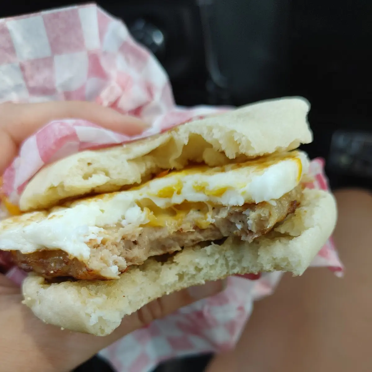 Sausage Egg and Cheese English Muffin
