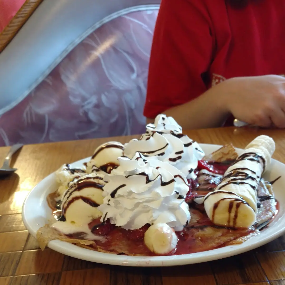 Banana Split Crepe
