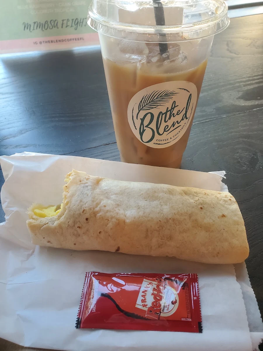 Breakfast Burrito and Cold Brew