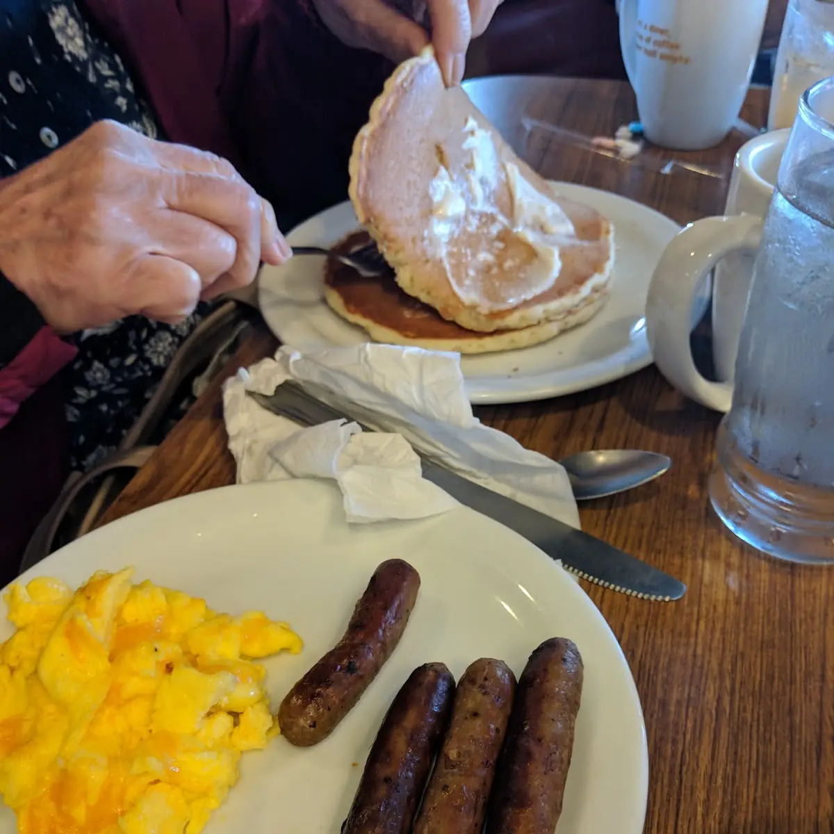 The 55 Cheddar Scrambled Egg Breakfast