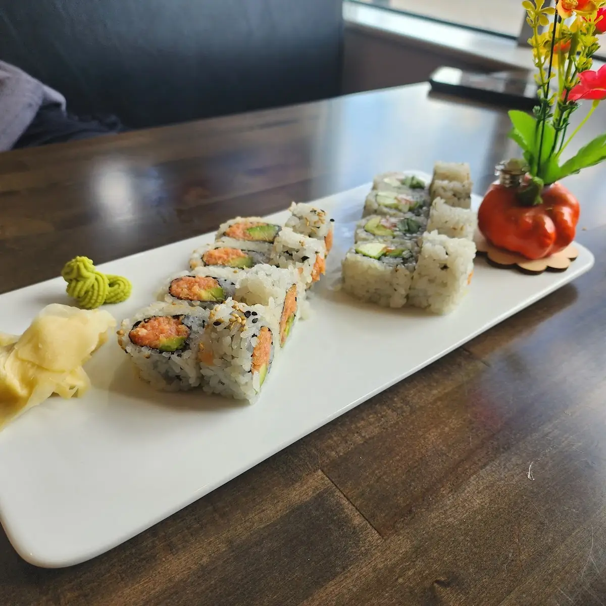 Alaska Roll and Spicy Tuna