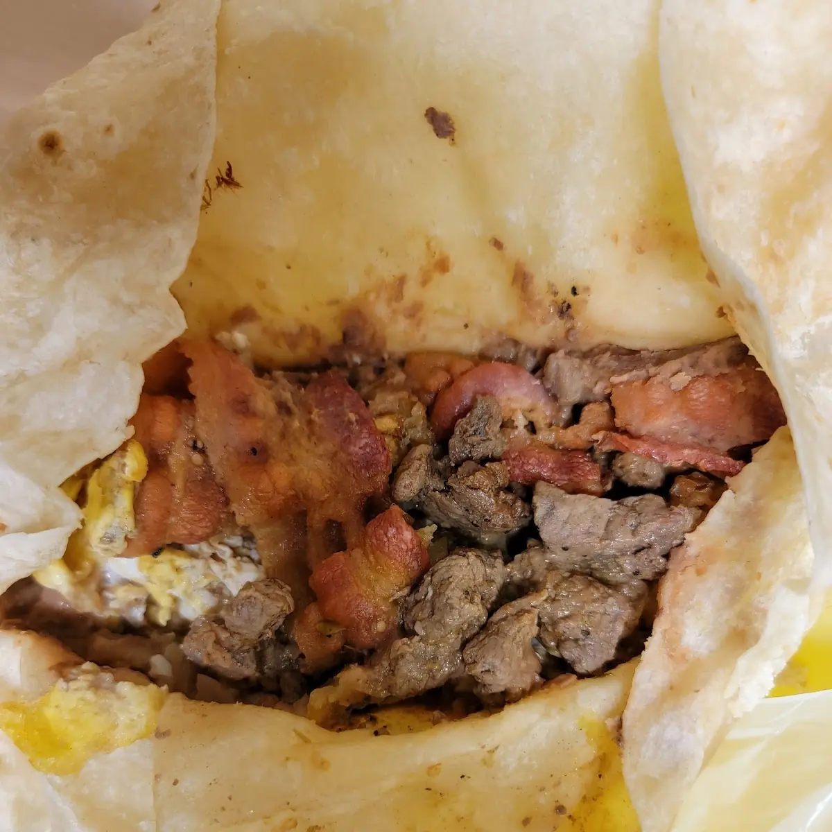 Carne Asada Breakfast Burrito