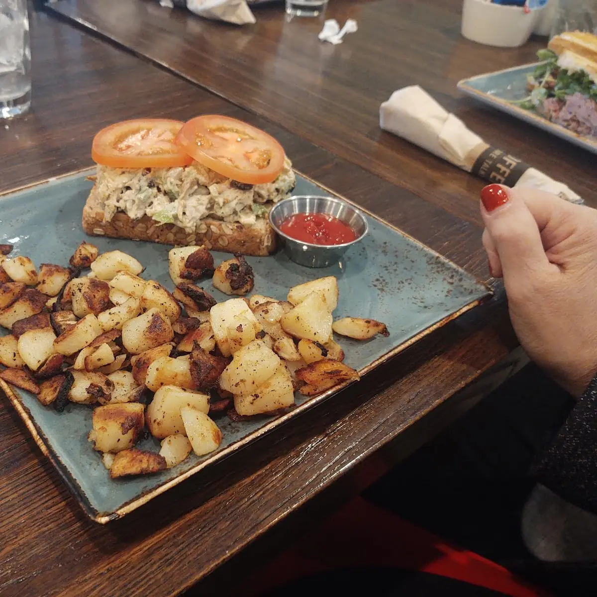 Open-Face Chicken Salad Melt