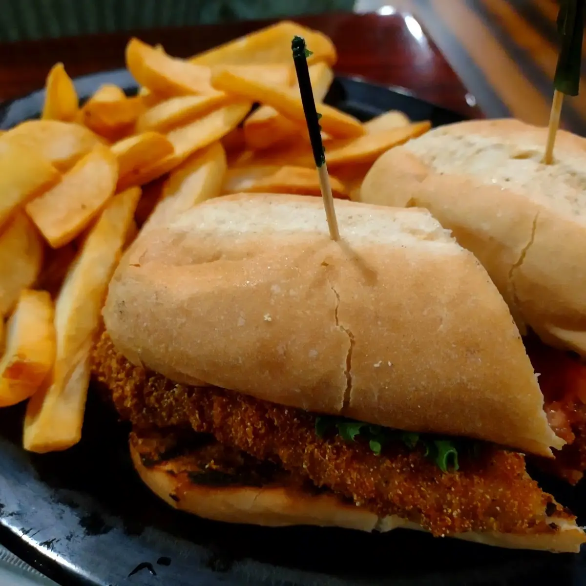Fish Sandwich and Fries