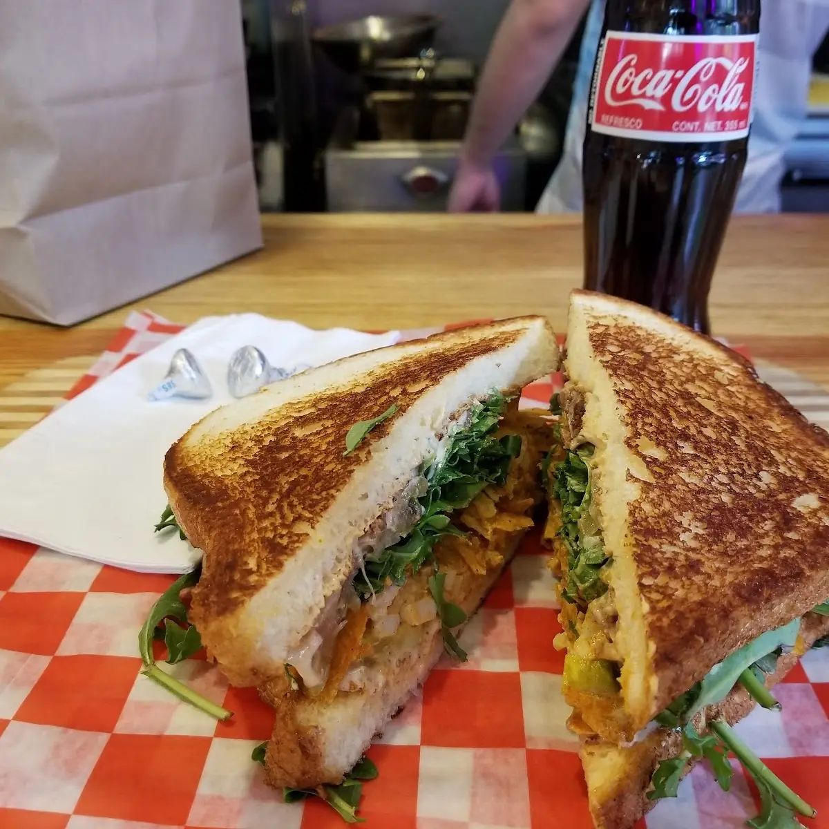 Egg Salad Sandwich and a Coke