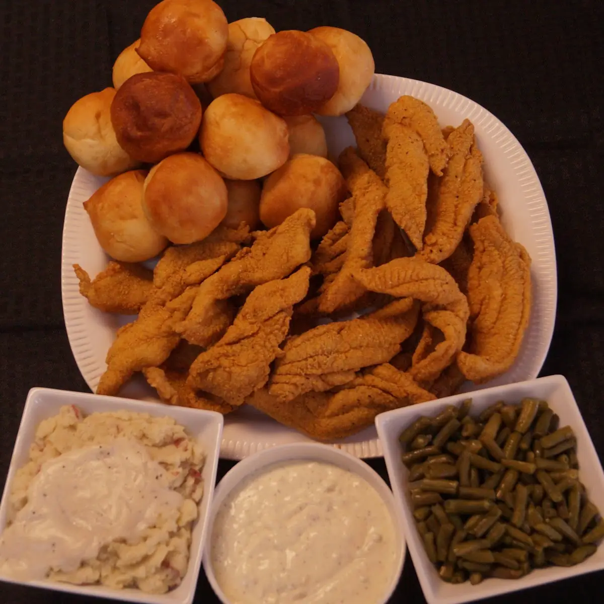 Chicken Tenders & 2 Catfish