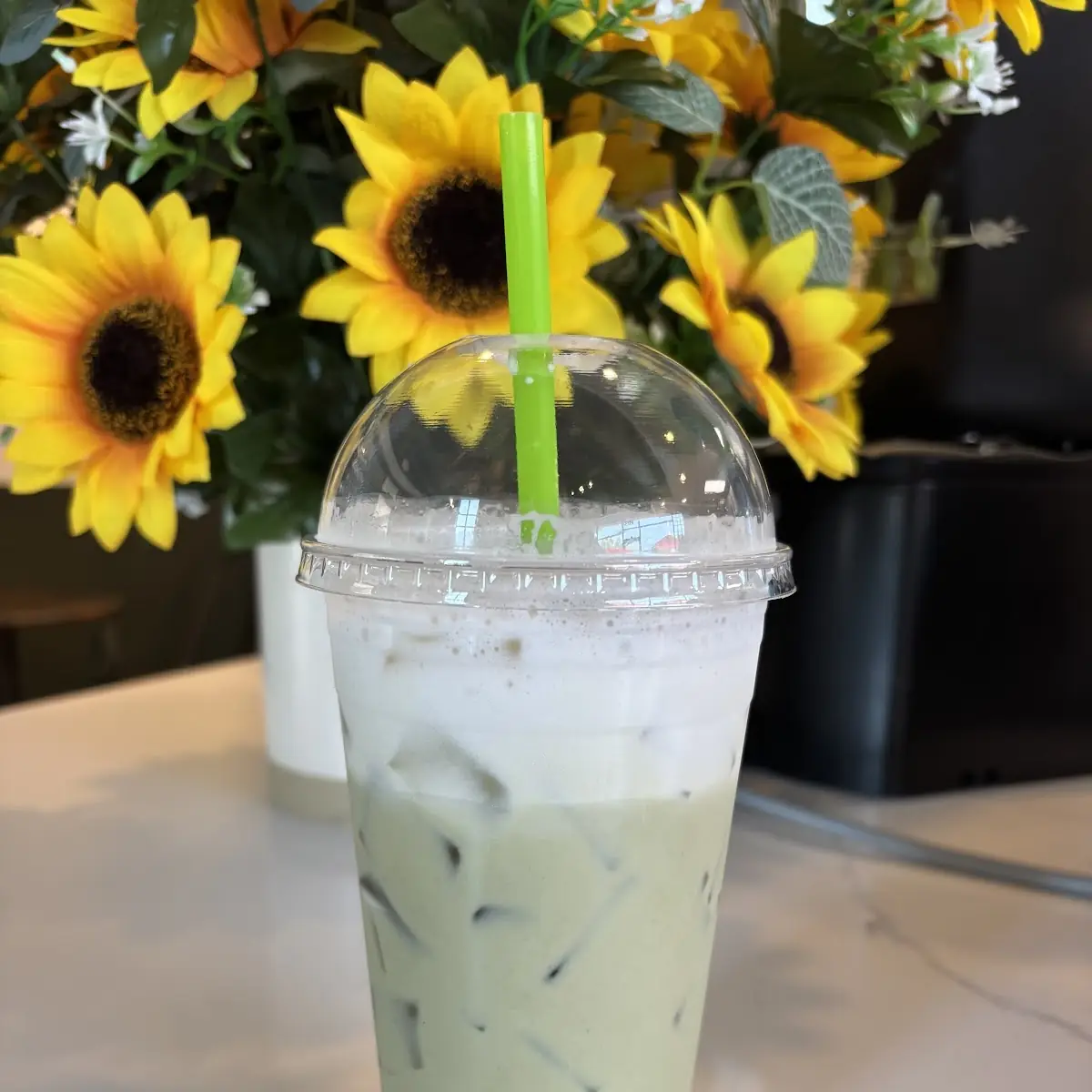 Iced Green Tea Latte
