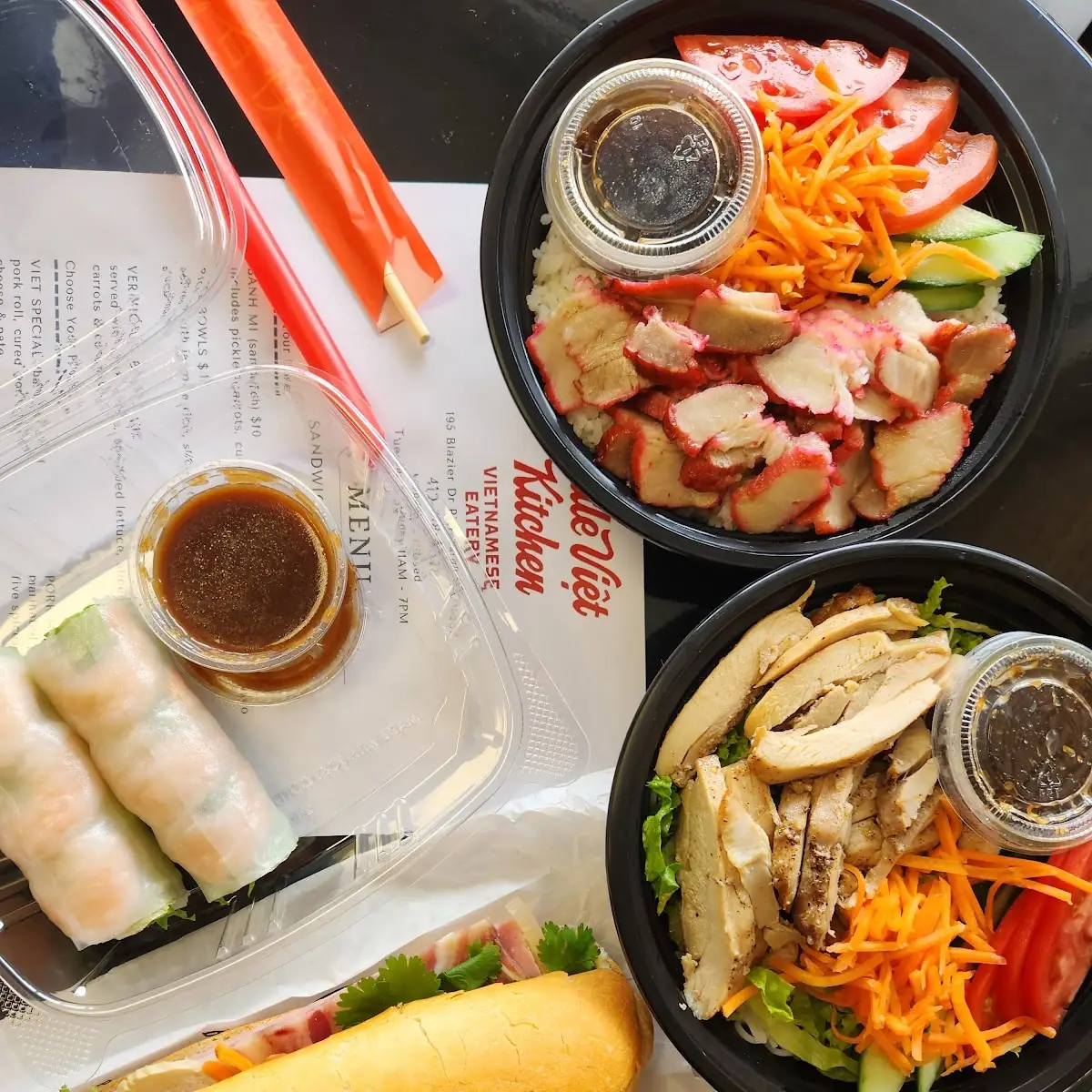Pork N Roll Vermicelli Bowl