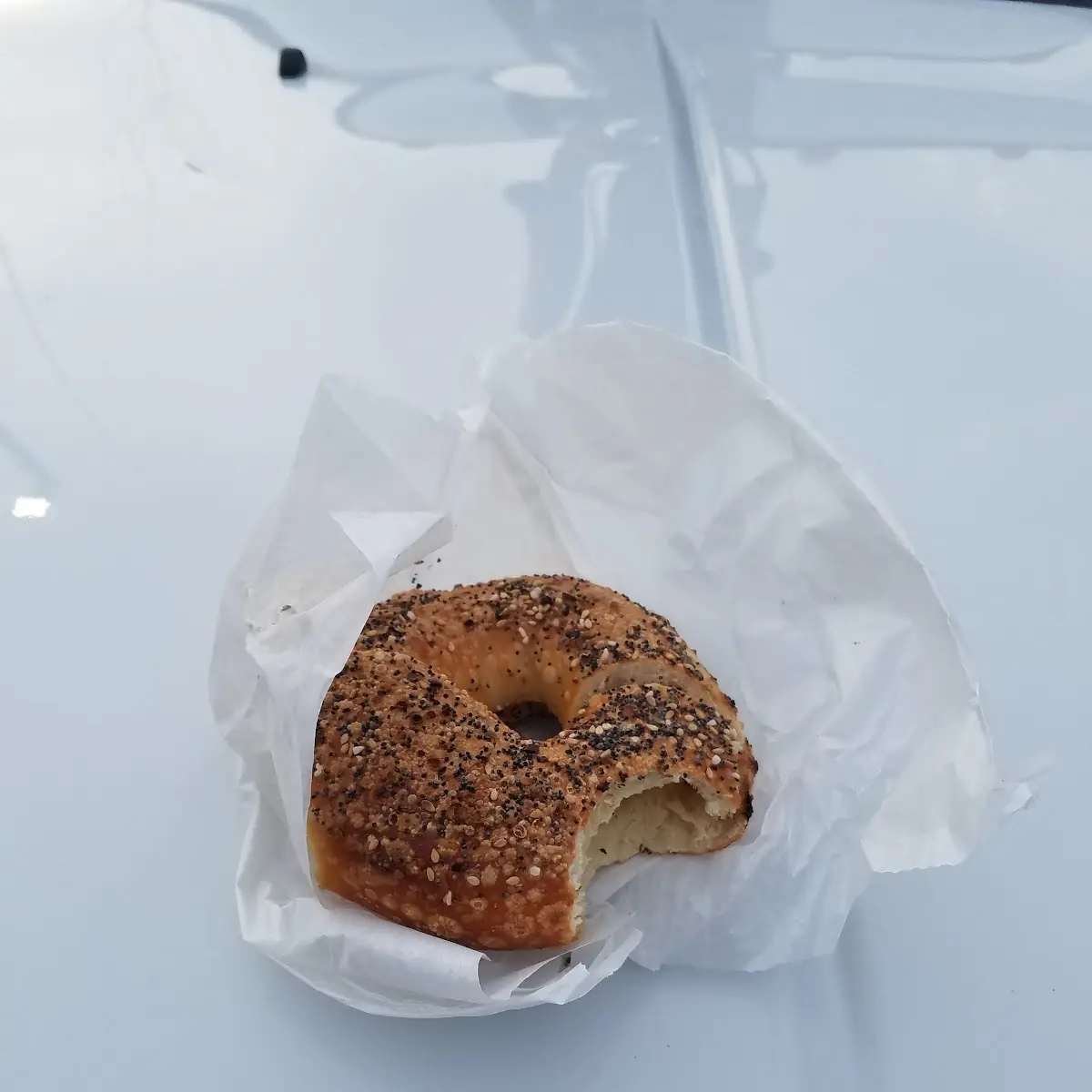 Toasted Everything Bagel with Butter
